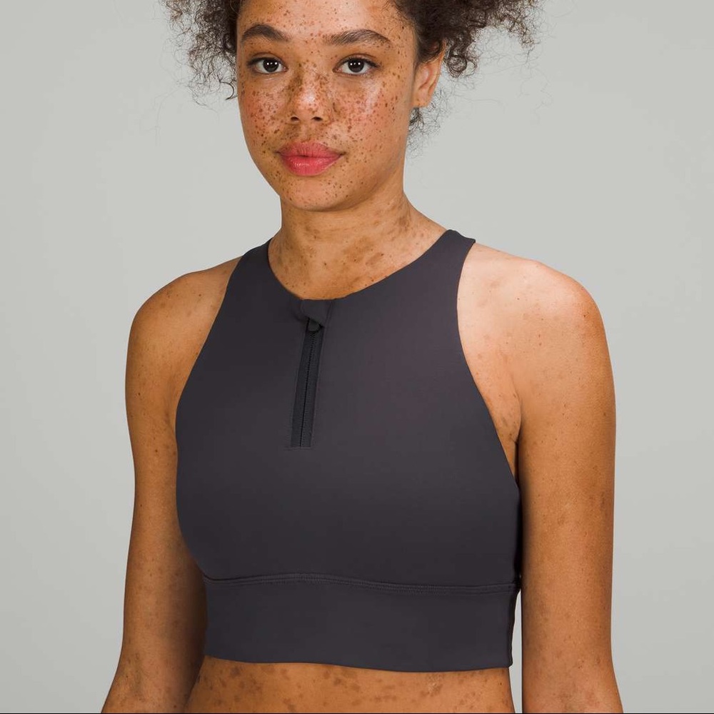 Energy high neck bra *zipper